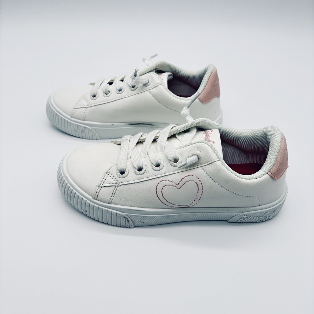 Blowfish Malibu Youth Girls Slip On Sneaker White Pink Cambria-K Size 2